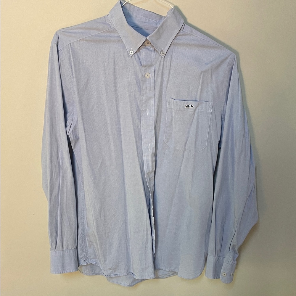 Classic Light Blue Men's Button-Down Shirt
